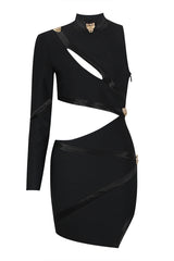 Nude One Shoulder Cutout Bandage Dress | Dress In Beauty Nude One Shoulder Cutout Bandage Dress | Dress In Beauty