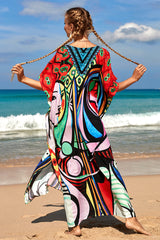 Tropical Pattern Kimono Blouse ( 29 Colors ) | Dress In Beauty Tropical Pattern Kimono Blouse ( 29 Colors ) | Dress In Beauty