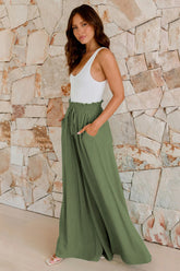 Basic High Waisted Flare Trousers | Dress In Beauty