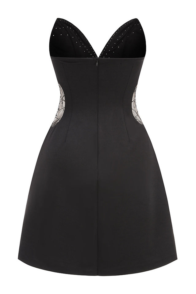 Strapless Pearl Mesh Mini Dress | Dress In Beauty Strapless Pearl Mesh Mini Dress | Dress In Beauty