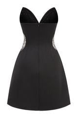 Strapless Pearl Mesh Mini Dress | Dress In Beauty Strapless Pearl Mesh Mini Dress | Dress In Beauty