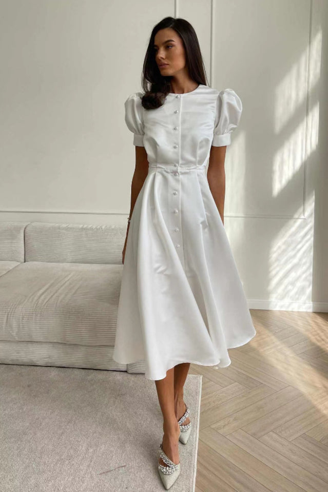 Button Front Midi Dress | Dress In Beauty Button Front Midi Dress | Dress In Beauty