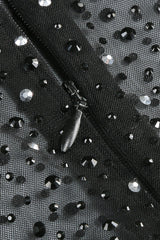 Adele Black Mesh Diamond Mini Dress | Dress In Beauty Adele Black Mesh Diamond Mini Dress | Dress In Beauty