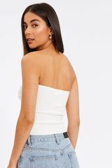 Merlaine Strapless Knotted Knit Crop Top | Dress In Beauty Merlaine Strapless Knotted Knit Crop Top | Dress In Beauty