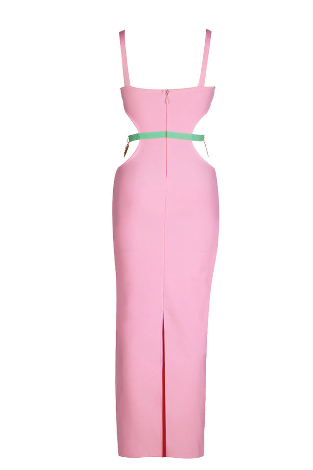 Strappy Metal Trim Cut Out Maxi Dress | Dress In Beauty Strappy Metal Trim Cut Out Maxi Dress | Dress In Beauty