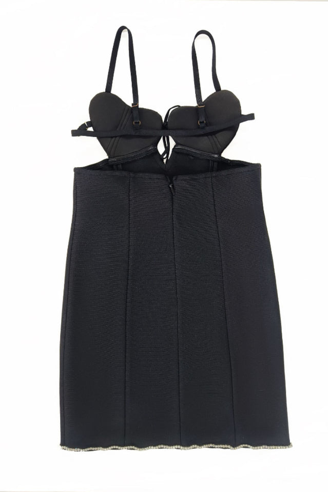 Heart Embellished Mini Dress | Dress In Beauty Heart Embellished Mini Dress | Dress In Beauty