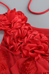 Halter 3D Floral Embroidered Gown | Dress In Beauty Halter 3D Floral Embroidered Gown | Dress In Beauty