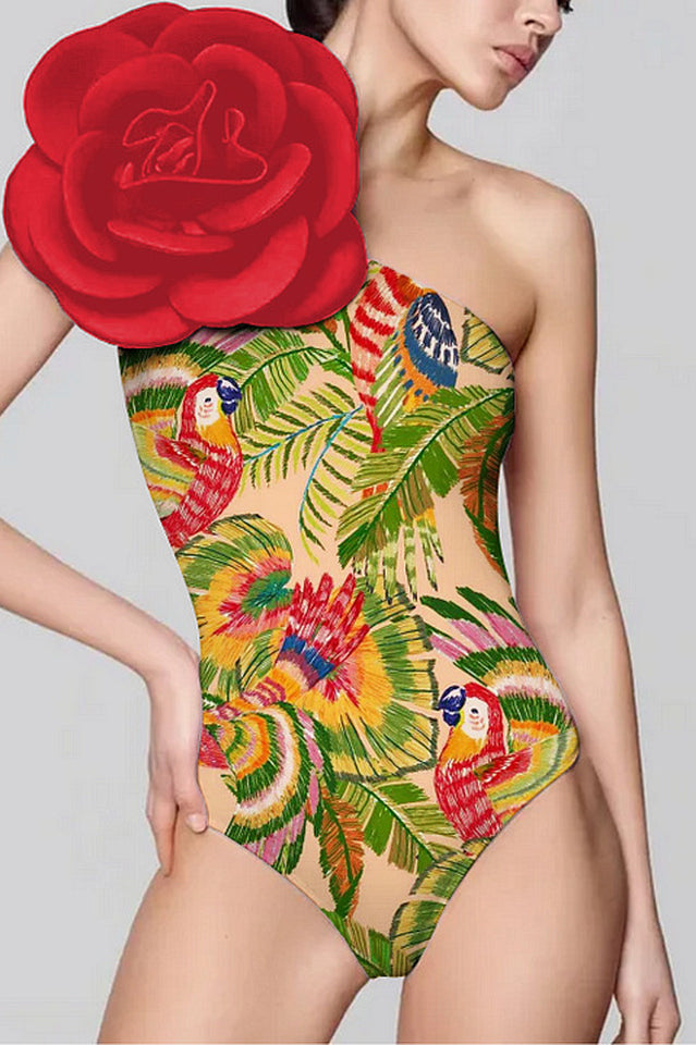 3D Flower One Piece Swimsuit & Skirt Set | Dress In Beauty 3D Flower One Piece Swimsuit & Skirt Set | Dress In Beauty