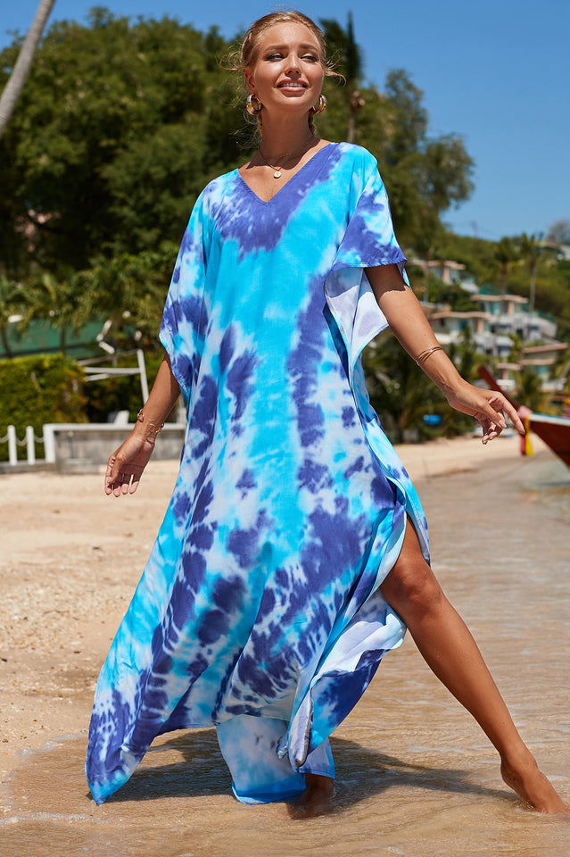 Tropical Pattern Kimono Blouse ( 29 Colors ) | Dress In Beauty Tropical Pattern Kimono Blouse ( 29 Colors ) | Dress In Beauty