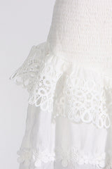 Raina White One-Shoulder Embroidered Set | Dress In Beauty Raina White One-Shoulder Embroidered Set | Dress In Beauty