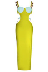 Strappy Metal Trim Cut Out Maxi Dress | Dress In Beauty Strappy Metal Trim Cut Out Maxi Dress | Dress In Beauty