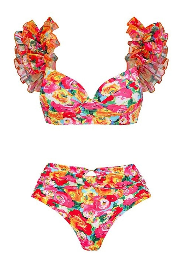 3D Floral Print Swimsuit & Skirt Set | Dress In Beauty 3D Floral Print Swimsuit & Skirt Set | Dress In Beauty