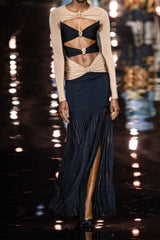 Pineapple-Embellished Cut-Out Maxi Dress | Dress In Beauty Pineapple-Embellished Cut-Out Maxi Dress | Dress In Beauty