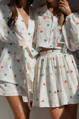 Ruffled Strawberry Print Skirt Set | Dress In Beauty Ruffled Strawberry Print Skirt Set | Dress In Beauty