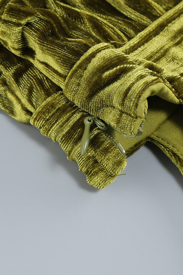 Thyme Velvet Slit Midi Dress | Dress In Beauty Thyme Velvet Slit Midi Dress | Dress In Beauty