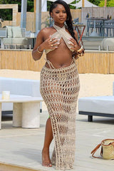 Crochet Knit Bralette + Skirt Set | Dress In Beauty Crochet Knit Bralette + Skirt Set | Dress In Beauty