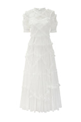 Kinley Ruched Ruffle Hem Maxi Dress | Dress In Beauty Kinley Ruched Ruffle Hem Maxi Dress | Dress In Beauty