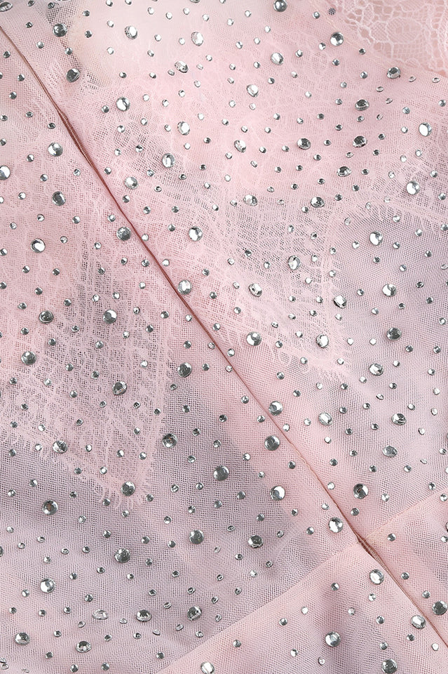 Brenden Pink Crystal Lace Midi Dress | Dress In Beauty Brenden Pink Crystal Lace Midi Dress | Dress In Beauty