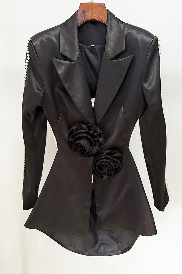 Ossie Pearl Embellished Cutout Blazer Set | Dress In Beauty Ossie Pearl Embellished Cutout Blazer Set | Dress In Beauty