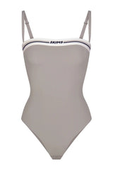 Logo Straight Neck Bodysuit | Dress In Beauty Logo Straight Neck Bodysuit | Dress In Beauty