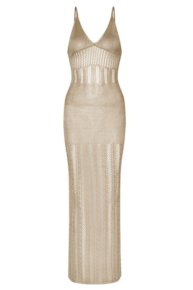 Knitted Cutout V Neck Cover Up Dress | Dress In Beauty Knitted Cutout V Neck Cover Up Dress | Dress In Beauty