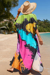 Tropical Pattern Kimono Blouse ( 29 Colors ) | Dress In Beauty Tropical Pattern Kimono Blouse ( 29 Colors ) | Dress In Beauty