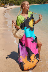 Tropical Pattern Kimono Blouse ( 29 Colors ) | Dress In Beauty Tropical Pattern Kimono Blouse ( 29 Colors ) | Dress In Beauty