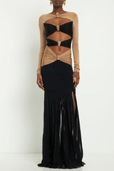 Pineapple-Embellished Cut-Out Maxi Dress | Dress In Beauty Pineapple-Embellished Cut-Out Maxi Dress | Dress In Beauty