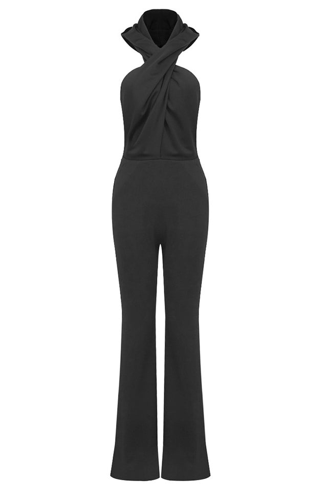 Backless Hooded Jumpsuit With Slip Pockets | Dress In Beauty Backless Hooded Jumpsuit With Slip Pockets | Dress In Beauty