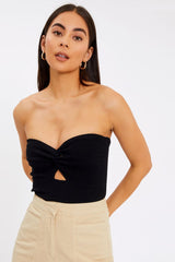Merlaine Strapless Knotted Knit Crop Top | Dress In Beauty Merlaine Strapless Knotted Knit Crop Top | Dress In Beauty