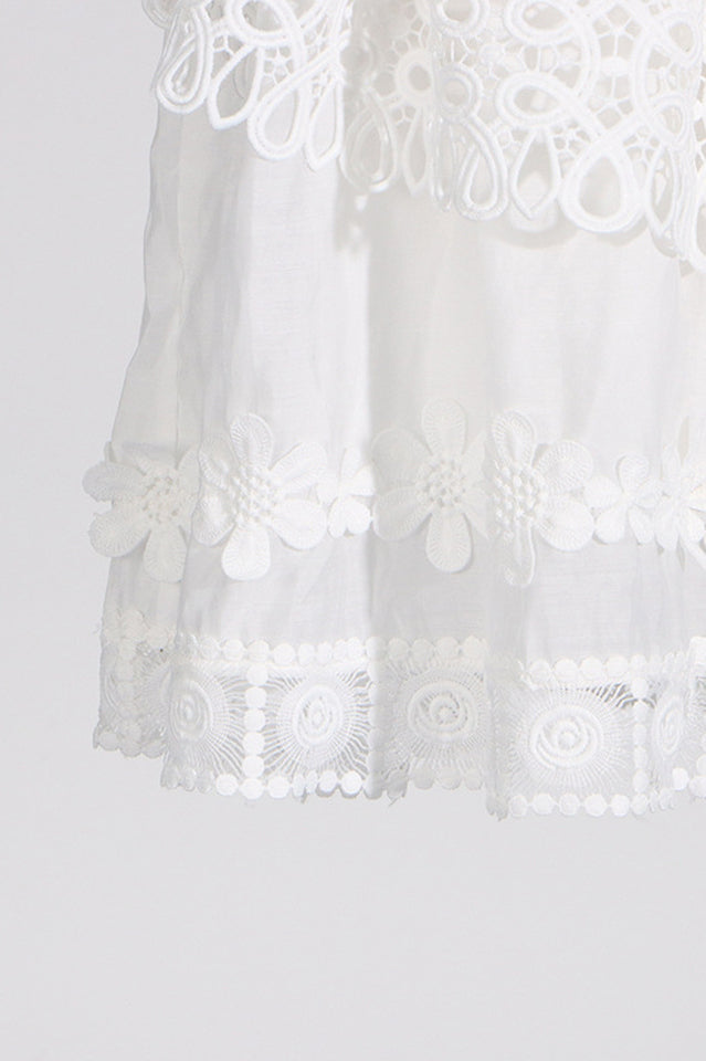 Raina White One-Shoulder Embroidered Set | Dress In Beauty Raina White One-Shoulder Embroidered Set | Dress In Beauty