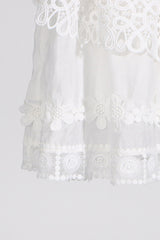 Raina White One-Shoulder Embroidered Set | Dress In Beauty Raina White One-Shoulder Embroidered Set | Dress In Beauty