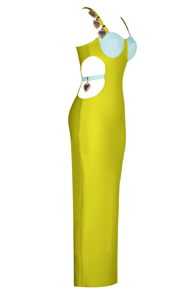 Strappy Metal Trim Cut Out Maxi Dress | Dress In Beauty Strappy Metal Trim Cut Out Maxi Dress | Dress In Beauty