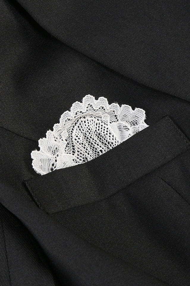 V Neck Lace Embellished Blazer | Dress In Beauty V Neck Lace Embellished Blazer | Dress In Beauty