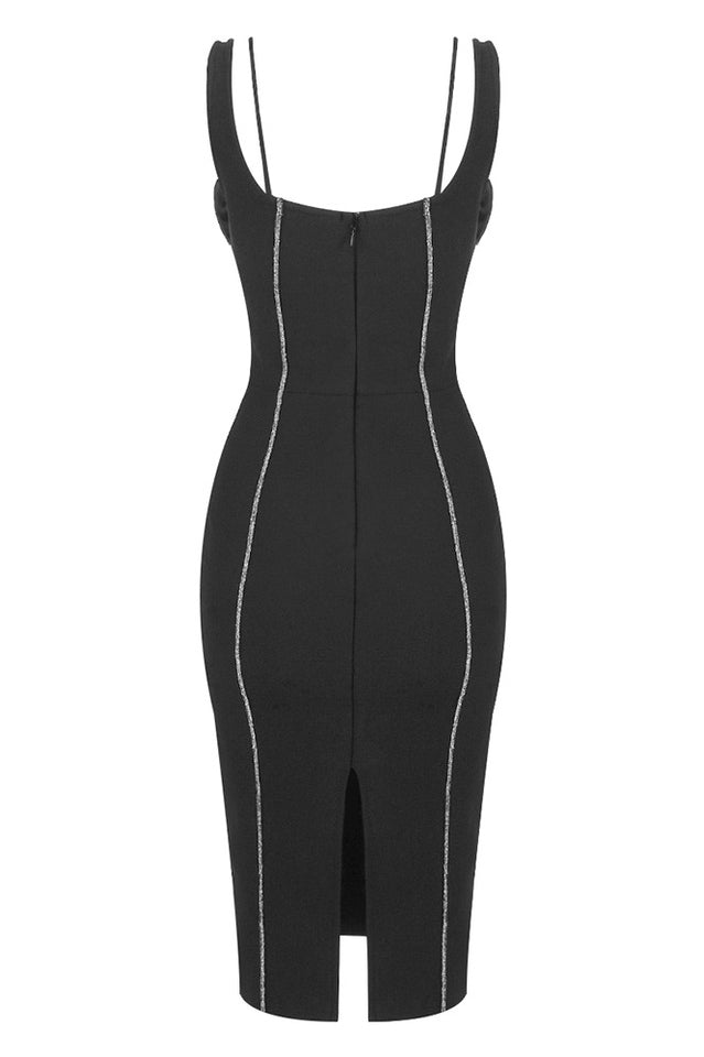 Silver Trim Floral Bustier Midi Dress | Dress In Beauty Silver Trim Floral Bustier Midi Dress | Dress In Beauty