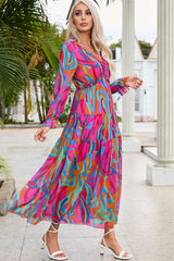 Abstract Art Tiered Maxi Dress | Dress In Beauty Abstract Art Tiered Maxi Dress | Dress In Beauty