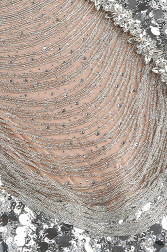 Halterneck Sequin Crystal Embellished Gown | Dress In Beauty Halterneck Sequin Crystal Embellished Gown | Dress In Beauty