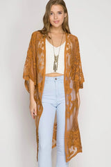 Hollow Out Lace Kimono Cover Up | Dress In Beauty Hollow Out Lace Kimono Cover Up | Dress In Beauty