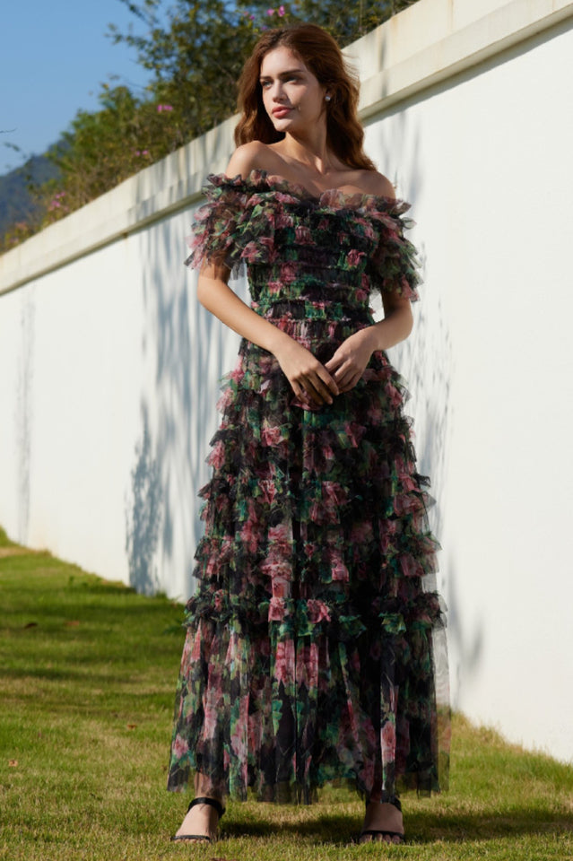 Nola Ruched Floral Maxi Dress | Dress In Beauty Nola Ruched Floral Maxi Dress | Dress In Beauty