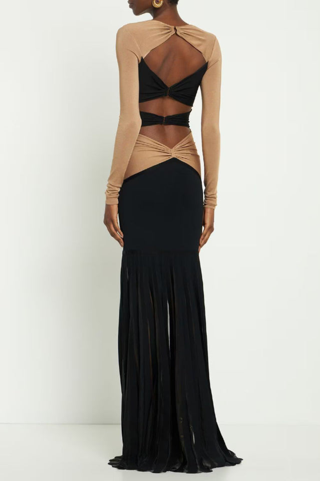 Pineapple-Embellished Cut-Out Maxi Dress | Dress In Beauty Pineapple-Embellished Cut-Out Maxi Dress | Dress In Beauty