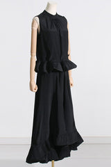 Ruffled Waist Halter Top + Maxi Skirt Set | Dress In Beauty Ruffled Waist Halter Top + Maxi Skirt Set | Dress In Beauty