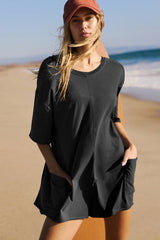 Koton Boat Neck Playsuit | Dress In Beauty Koton Boat Neck Playsuit | Dress In Beauty