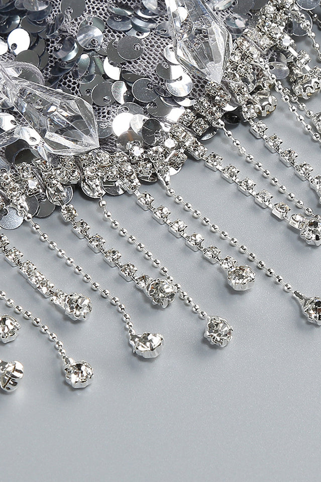 Crystal Sequin Two Piece Maxi Dress | Dress In Beauty Crystal Sequin Two Piece Maxi Dress | Dress In Beauty