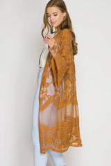 Hollow Out Lace Kimono Cover Up | Dress In Beauty Hollow Out Lace Kimono Cover Up | Dress In Beauty