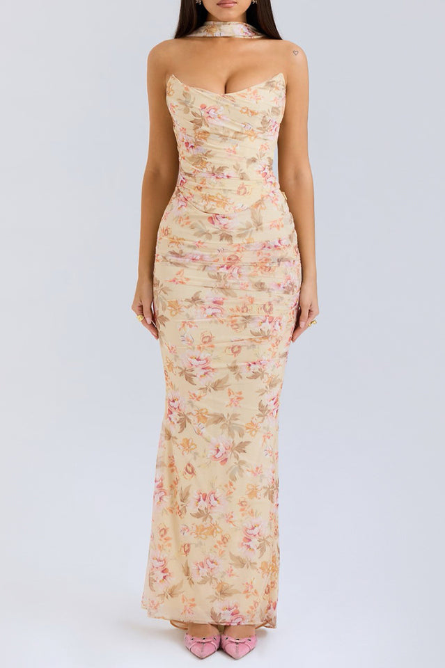 Hallie Corset With Neck Scarf + Skirt Set | Dress In Beauty Hallie Corset With Neck Scarf + Skirt Set | Dress In Beauty