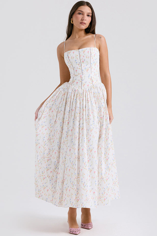 Isabella White Cotton Sundress | Dress In Beauty Isabella White Cotton Sundress | Dress In Beauty
