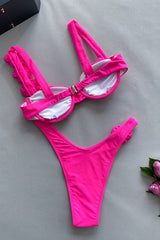 Push Up Flower Decoration Bikini Set | Dress In Beauty Push Up Flower Decoration Bikini Set | Dress In Beauty