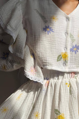 Ruffled Strawberry Print Skirt Set | Dress In Beauty Ruffled Strawberry Print Skirt Set | Dress In Beauty