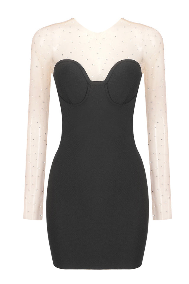 Aarohi Crystal Mesh Mini Dress | Dress In Beauty Aarohi Crystal Mesh Mini Dress | Dress In Beauty