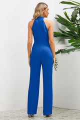 Sleek Bowknot Halter Neck Jumpsuit | Dress In Beauty Sleek Bowknot Halter Neck Jumpsuit | Dress In Beauty